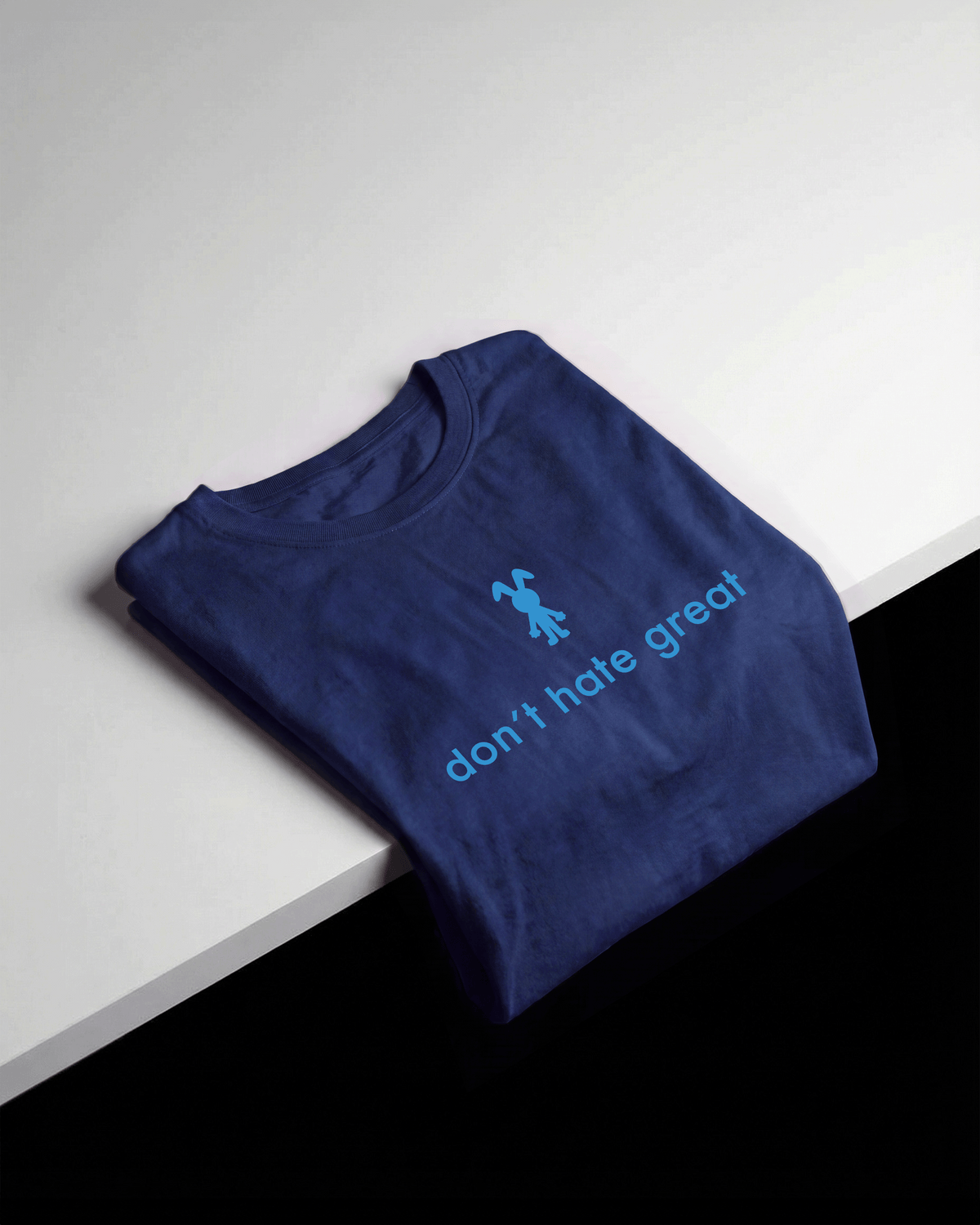 don't hate great Navy t-shirt